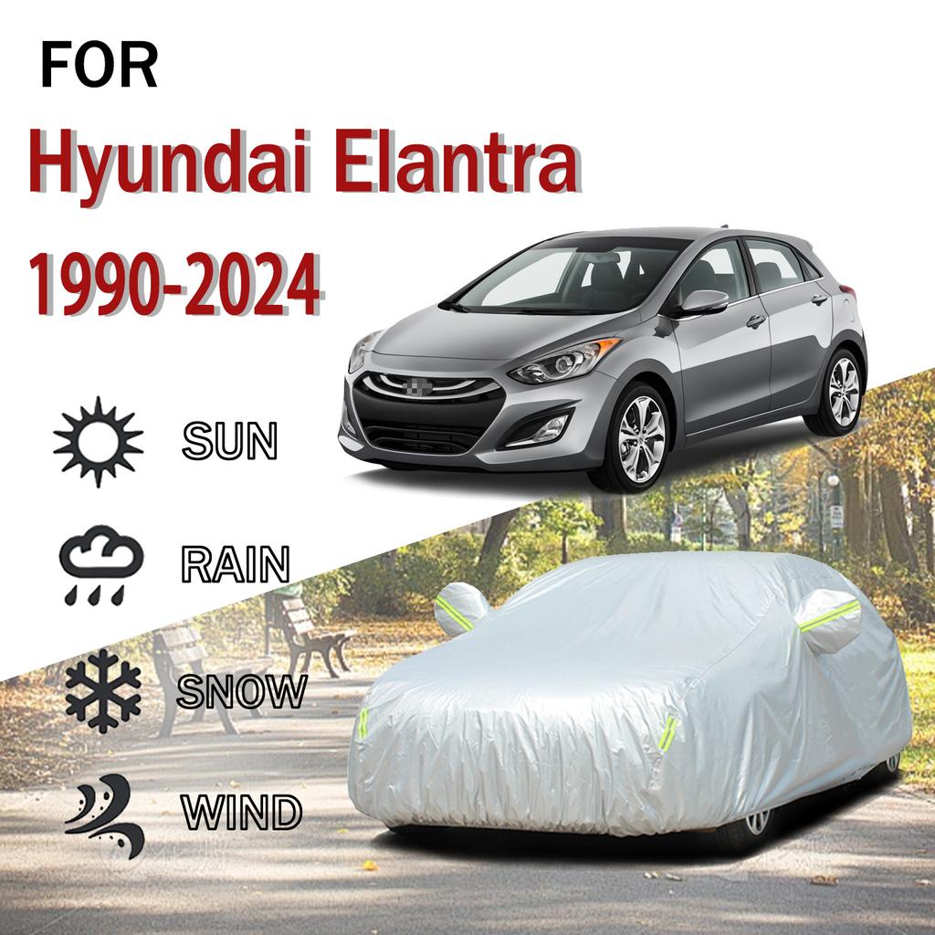 Für Hyundai Elantra 1990-2024 Outdoor-Schutz Voll 190T Autoabdeckungen Schneeschutz Sonnenschutz Staubdicht Außen Autozubehör