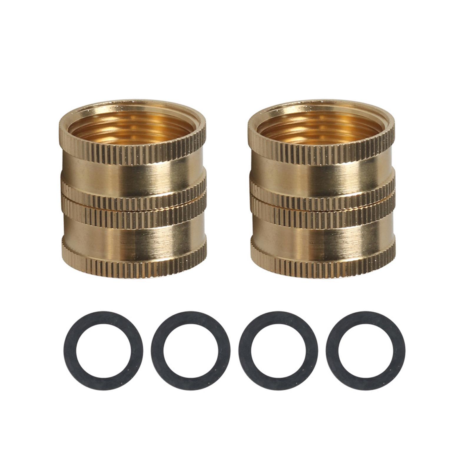 

Переходник для садового шланга, «папа-папа», «мама-мама», латунный соединитель 3/4 дюйма, упаковка 2/4 с шайбами A