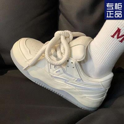 Rétro américain printemps 2024 plateforme polyvalente chaussures à pain étudiant chaussures blanches design de niche originales chaussures de skate décontractées
