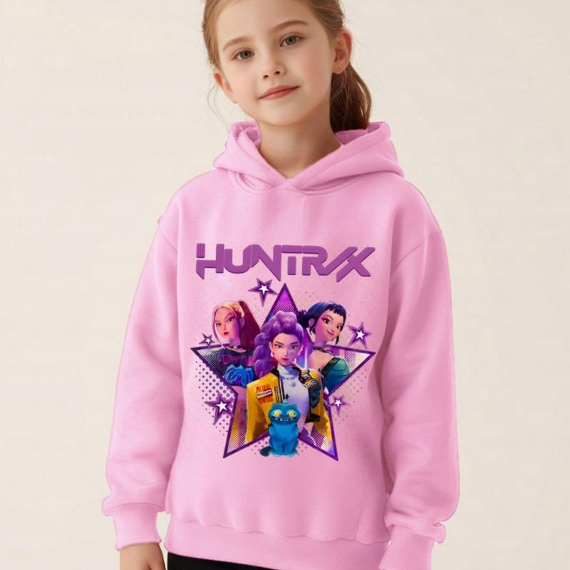 KPop Demon Hunters Kids Hoodies Girls Clothes Children Movie New Sweatshirt Long Sleeve Pullover K-Pop Demon Hunters Casual Tops