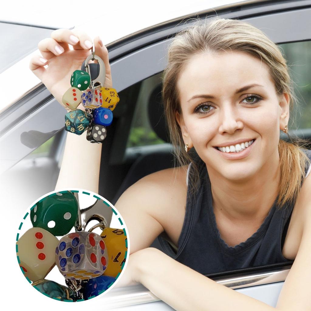 Würfel Perlen Schlüsselanhänger, Anhänger Taillenhängeornamente