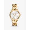 Slim Runway Gold-Tone Curb-Link Watch MK7472