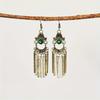 Vintage ethnic tassel pendant earrings, creative charm, women's earrings, party jewelry