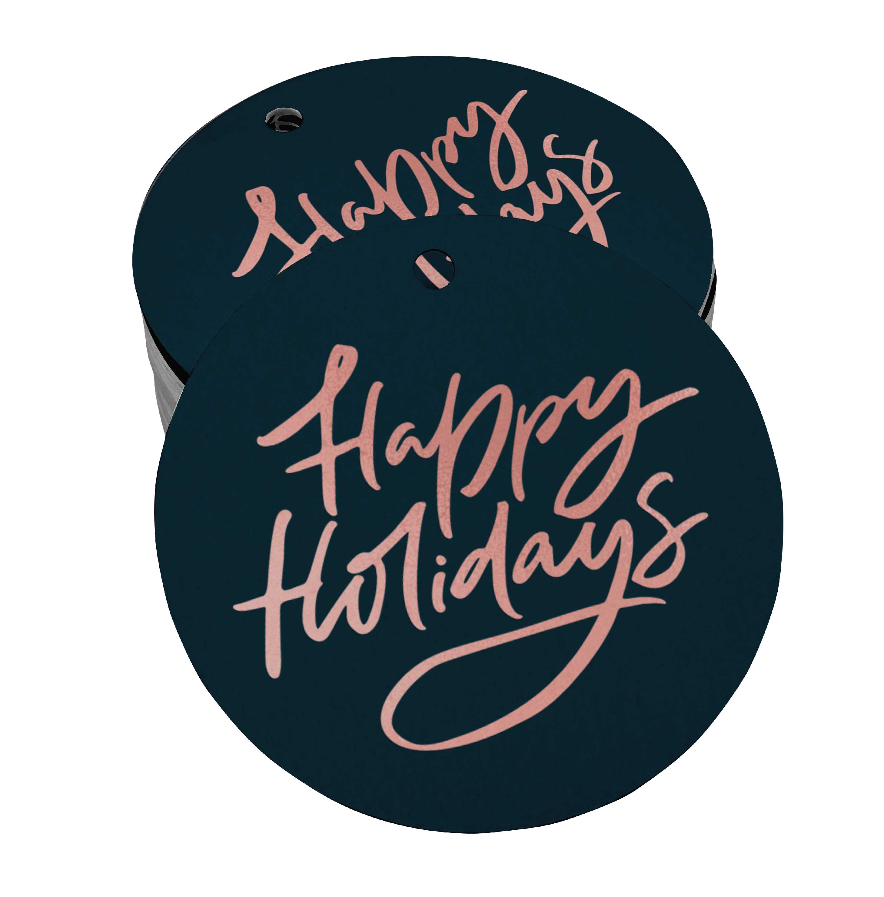 

Inkdotpot Упаковка зі 100 паперових ярликів із справжнім золотим фольгою 50 Rose Gold Foil Tags синій