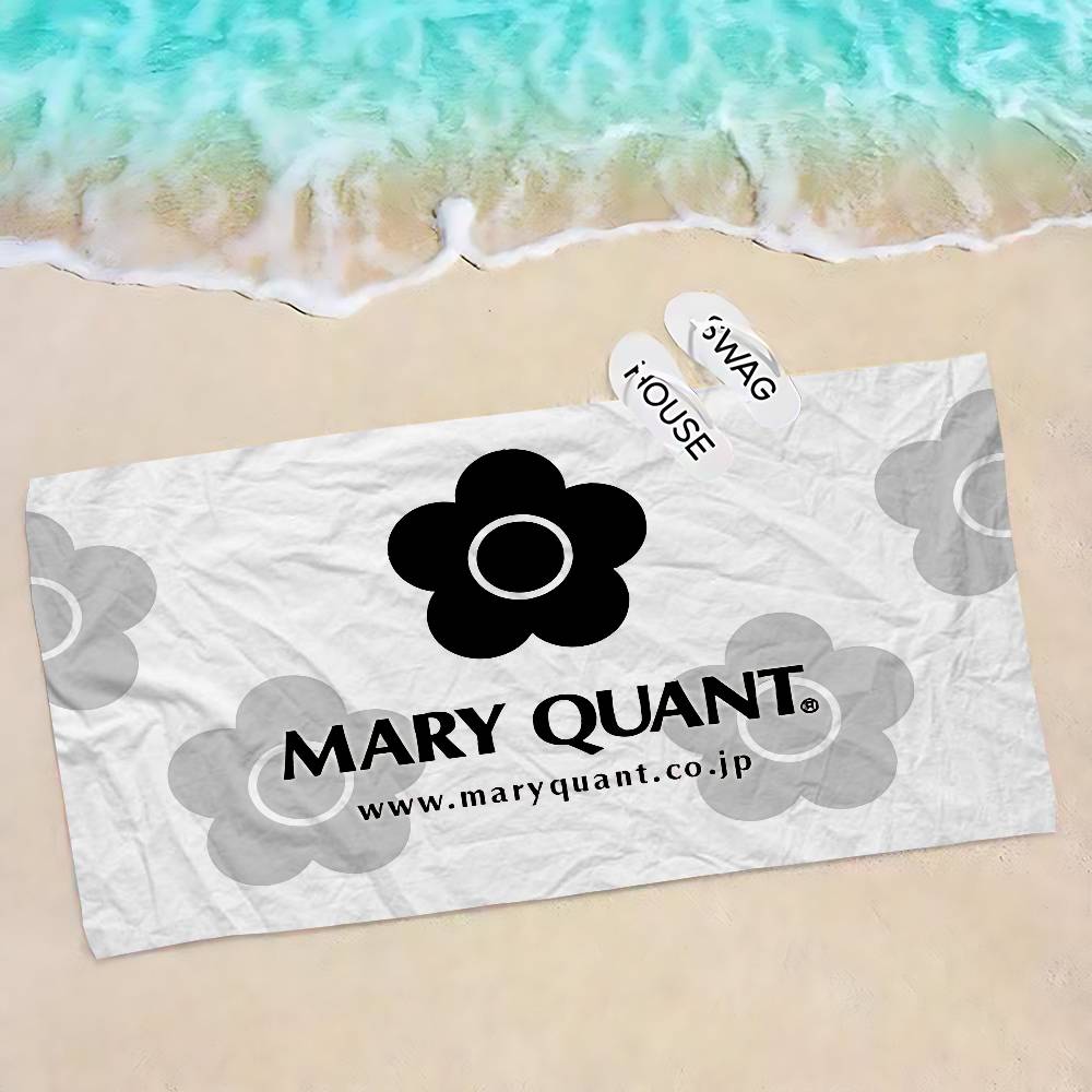 

Fashion M-Mary-Q-Quants Microfiber Printed Beach Towel Mountain Climbing Yoga Beach Swimming Running Absorbent Soft Towel W30*H60(CM)