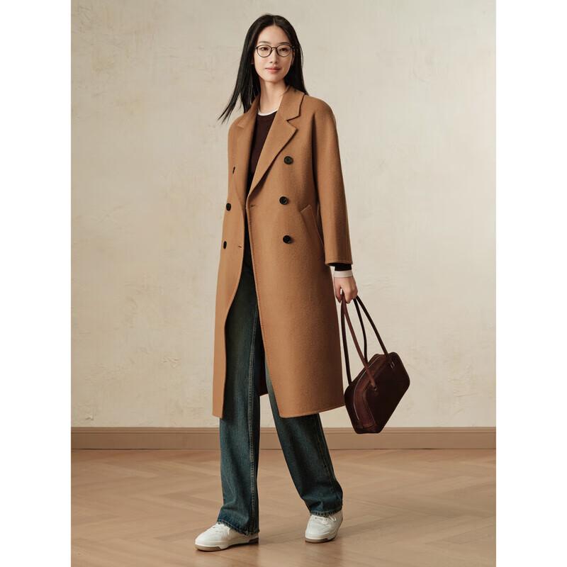JZ Anna Co. Women's Old Money Wool Blend Belted Coat