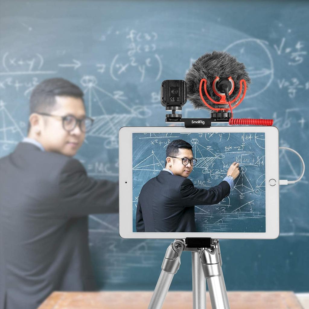 SmallRig Aluminum Tablet Tripod Holder with Arca-Swiss Plate and 1/4" Screw Hole for iPad Pro/iPad Air/iPad/iPad Mini Tablet Adapter 2930