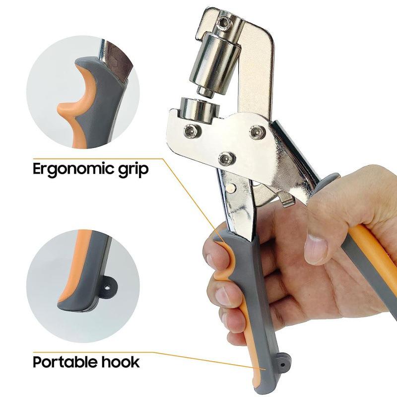10mm Eyelet Hand Press Pliers Set for Canvas, Tent, and Fabric Installation