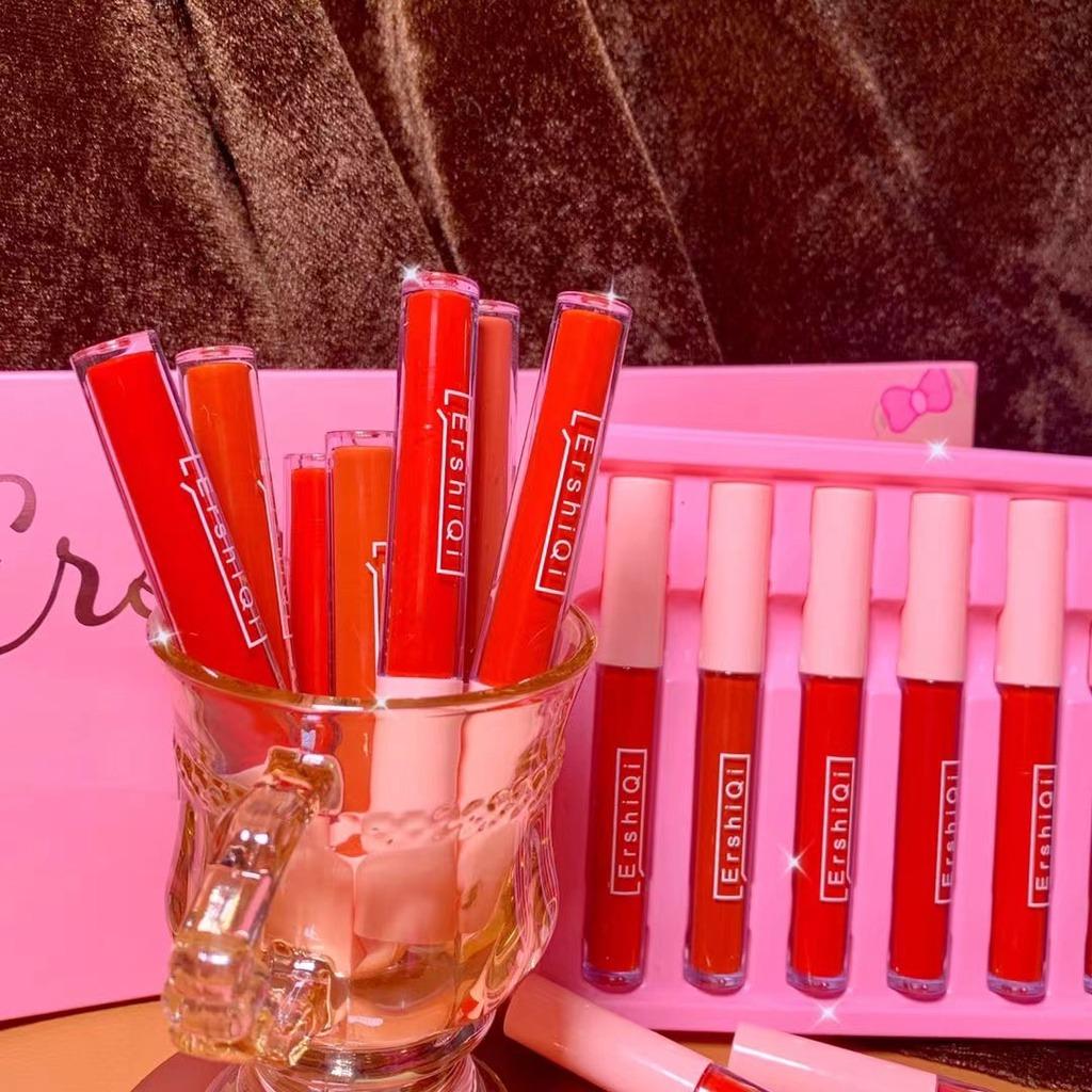 10pcs Lip Tint Set Waterproof Lipstick Set Matte Lipgloss Liptint Set