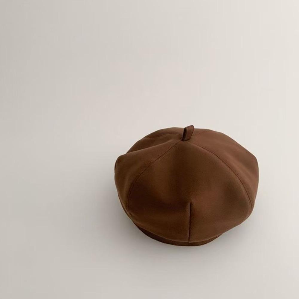 Soft Octagonal Cap Warm Artist Painter Cap Cute Pumpkin Hat  Toddler