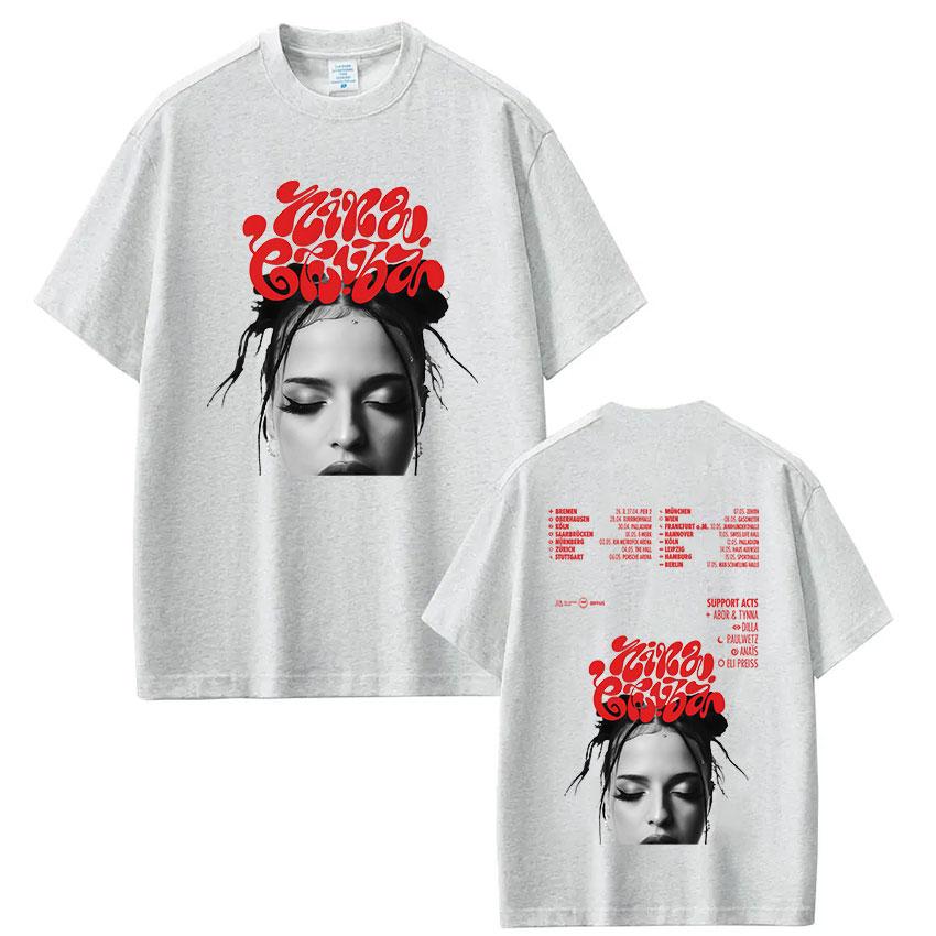 Rapper Nina Chuba Arena Tour 2025 Album Graphic T Shirt Men Women Fashion Harajuku TShirts Vintage High Quality Cotton T Shirts