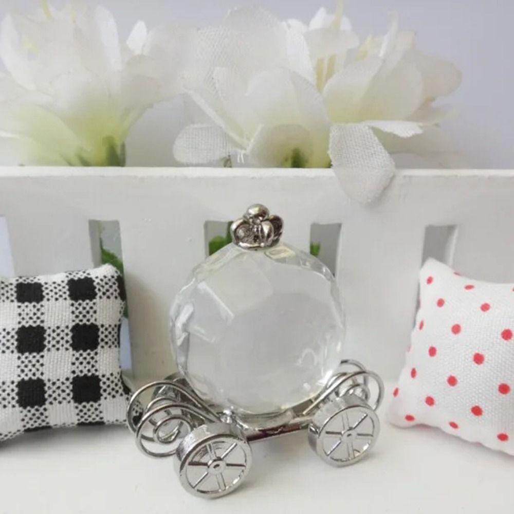 Exquisite Crystal Carriage Clear Crystal Crafts Table Ornaments  Office Home Decoration