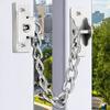 Black Window Child Safety Lock Limiter Casement Window Limiter Chain Outside Opening Window Protective Latch Safety Chain