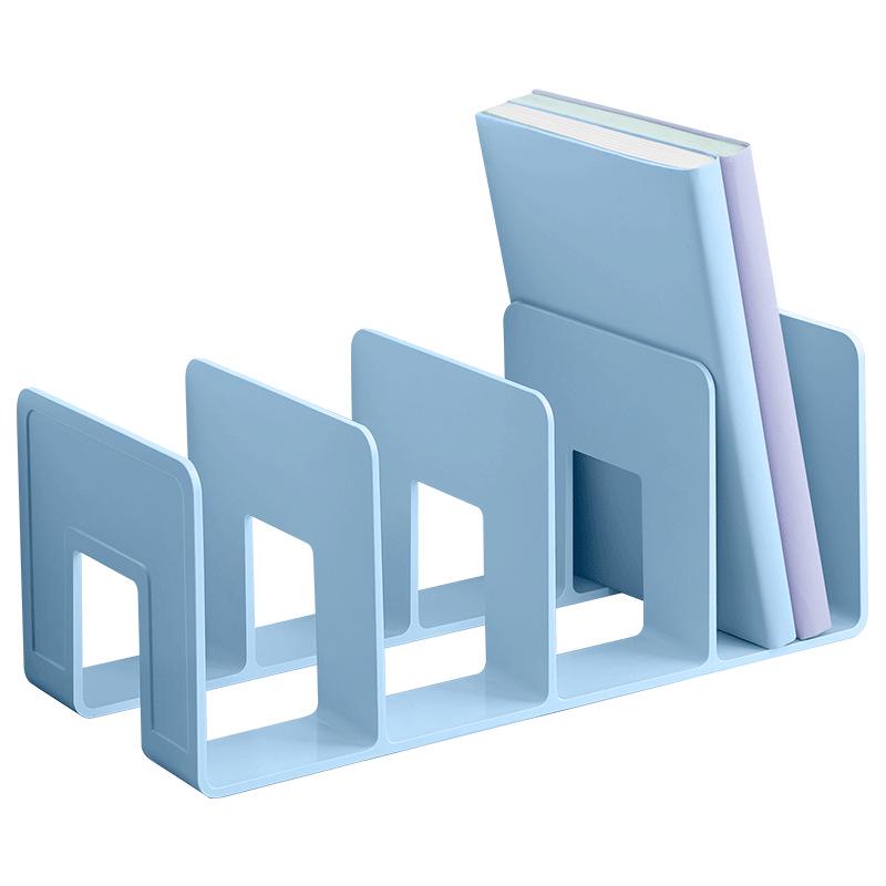 Thickened 4-Grid Plastic Book Stand and File Holder