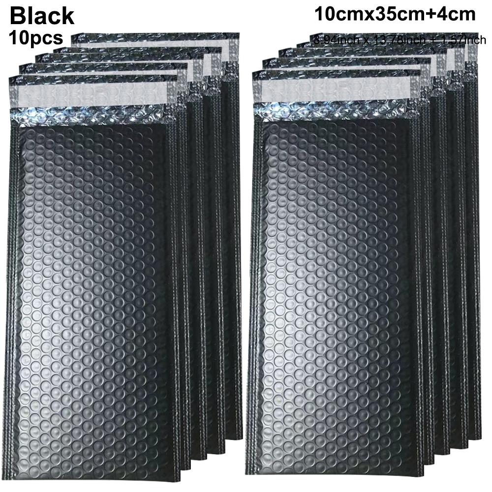 Black Bubble Mailers10-50 Pack Opaque Padded Envelopes Waterproof Bubble Envelopes Cushioning Mailer for Small Business Mailing Makeup Jewelry Gifts