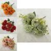 Silk Fabric 7branch Fulu Carnation Artificial Flower Bundle For Party Decoration And Photography Props