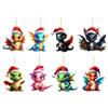 Christmas Acrylic Dragon Ornament Christmas Hanging Christmas Tree Pendant Ornaments Christmas Decorations New Year 2025