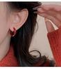 2026 Autumn and Winter Red Drop Glazed Earrings