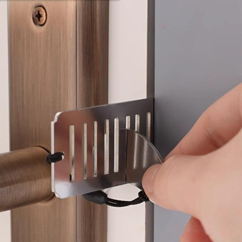 Upgrades Steel Portable Door Stoppers Easy To Install Door Holder Safety Door Jammers for Homes Office & Travel Safety