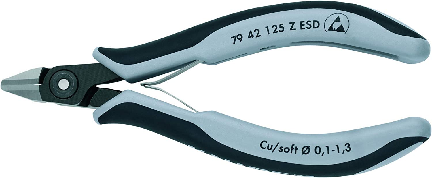 

KNIPEX Electronics Cutting Pliers 7942-125ZESD
