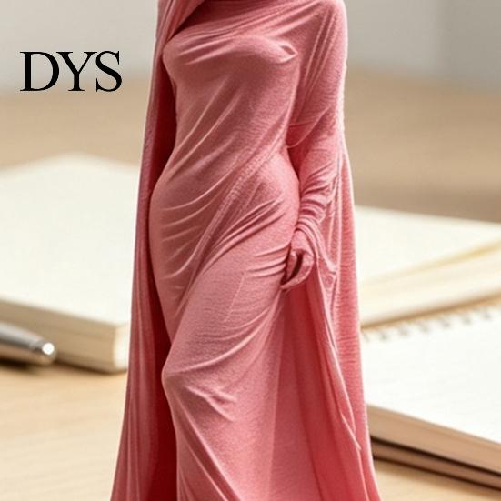 Stylish Desktop Display Statue Veiled Lady Ghost Statue, 3D Printed Shrouded Woman Sculpture, Gothic Hooded Mysterious Masked Figure Reaper Figurine,