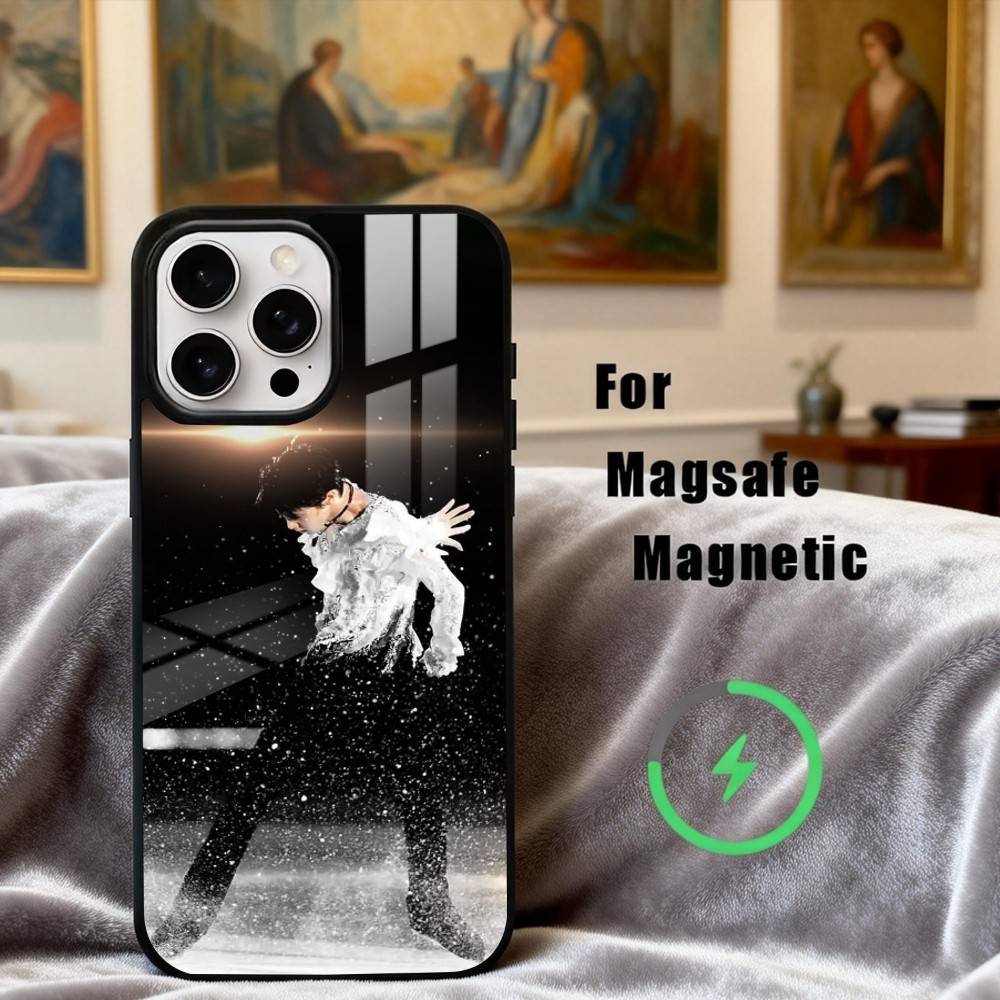 

4A Jump Legend H-H-Hanyu Y-Yuzuru Phone Case For iPhone17,16,15,14,13,12,11 Plus,Pro Max Magnetic For Magsafe Wireless Charging iPhone15PROMAX
