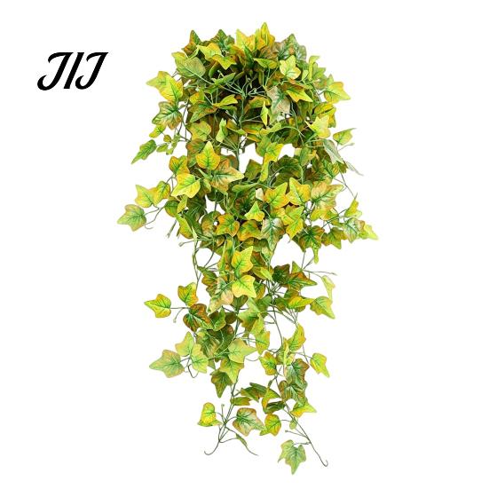 Decorative Hanging Vines for Store Display 5?Fork Artificial Maple Leaf Vine, Fake Foliage Wall Indoor Greenery Living Room Plant, Simulated