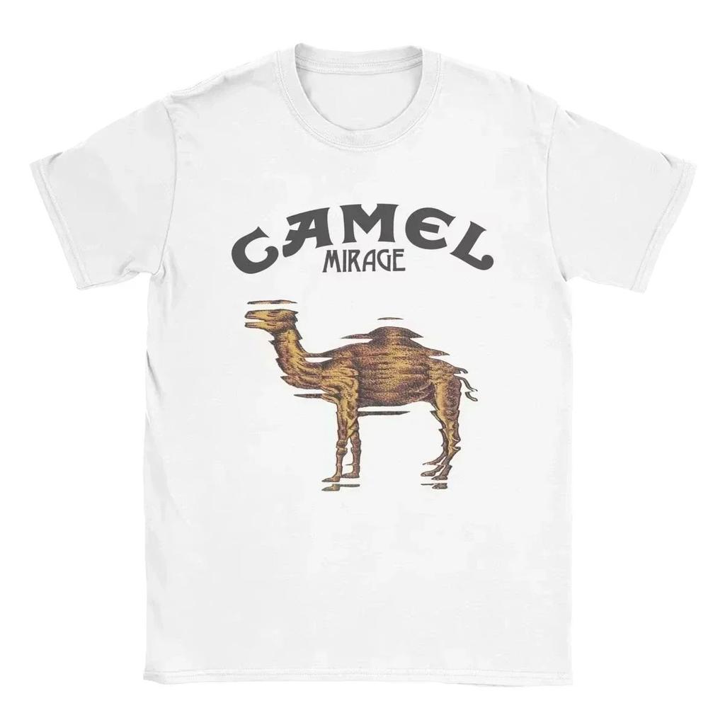 2026 Retro Car Camel Cigarettes TShirt Vintage Cotton Tops Tee Short Sleeve Casual Streetwear Oversized Unisex Unisex Clothing