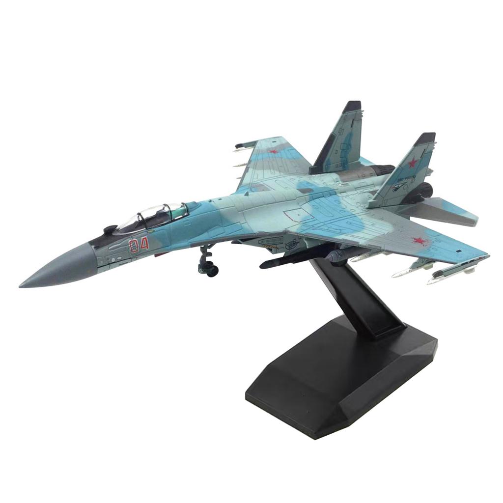 מטוס כבד מתכתי SU-35 סופר פלנקר 1:100 דגם מטוס קרב סימולציה תעופה צבאית מדעית לתערוכה ולאספנות