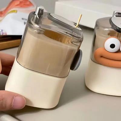 Creative Automatic Pop Up Toothpick Dispenser Plastic Toothpick Case Box Decorative Toothpick Holder Press Toothpick Storage Box