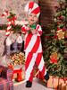 Kids Christmas Candy Cane Costume for School Festival and Stage Performance