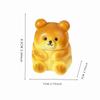 1Pcs Bear Simulation Decompression Pinch Music Student Opening Gift Bear Simulation Bread Slow Rebound Pinch.