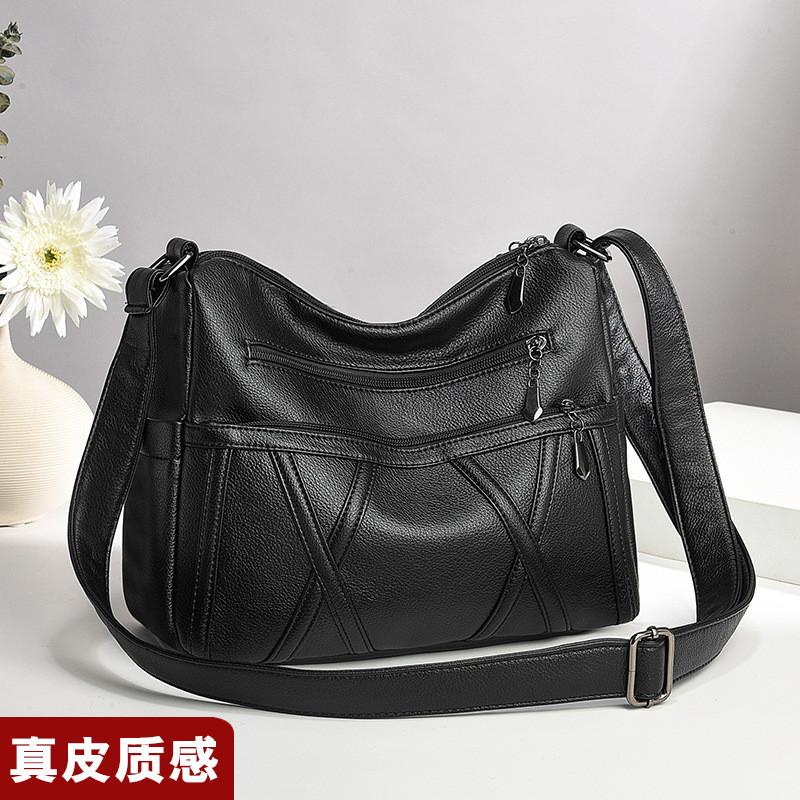 Stylish Soft Pu Leather Multi-layer Shoulder Crossbody Bag For Women With Spacious Capacity
