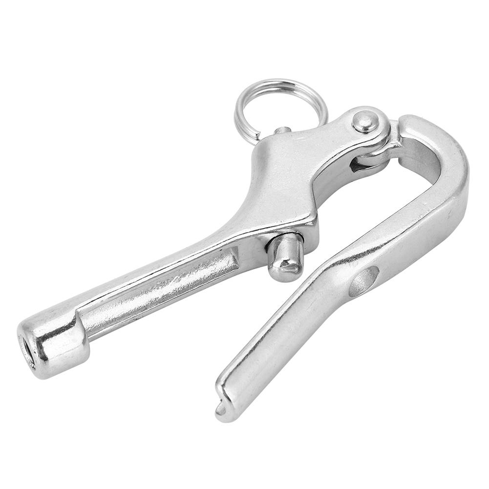 Durable Stainless Steel Quick Release Snap Shackle Leash Hook for Boat Sailing Yacht 4