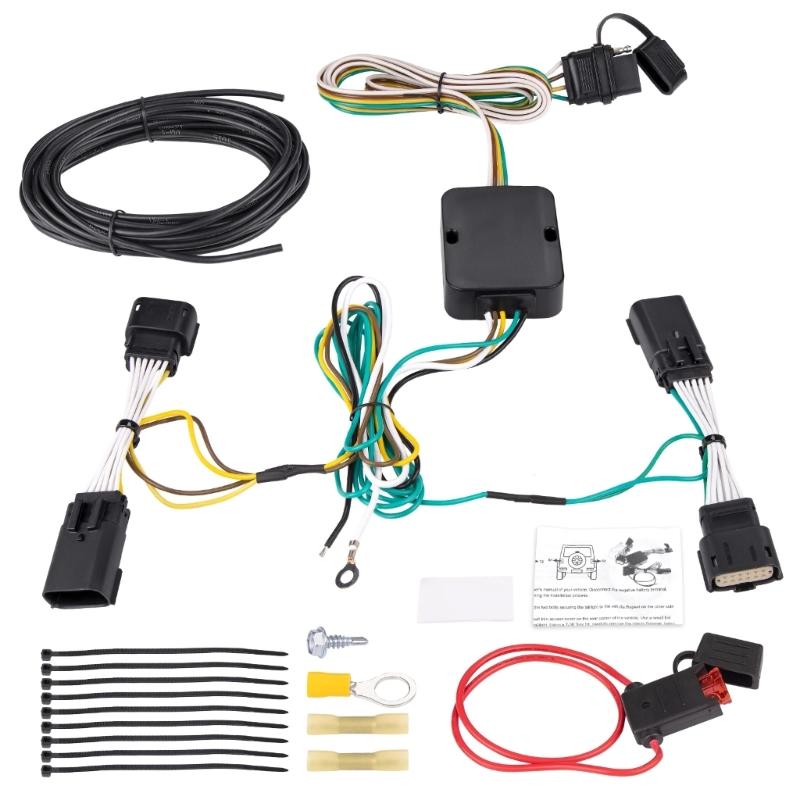Trailer Wiring System Hookup Device Cable Assembly 56407 Weatherproof Harness Secure Towing Experience Easy Installation 1