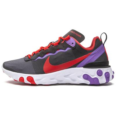 React Element 55 Black Red Purple Women Sneakers University-Red White CQ9903-001