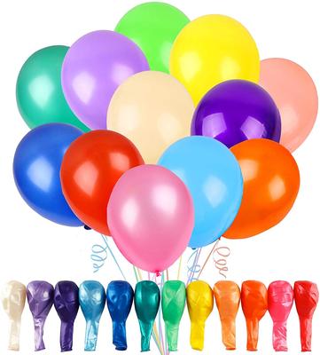 100 Multicolored Multicolored Balloons for Happy Party Grand and Natural Rubber Balloons for and New Balloons, Birthdays, Birthdays, Decorations,