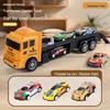 Children's Transforming Dinosaur Track Car with Storage, Alloy Material, Boys' Toy, Extended Edition 