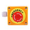 Red Sign Emergency Stop Push Button Sturdy Plastic Shell E-Stop Push Button for Indoor and Outdoor Electrical