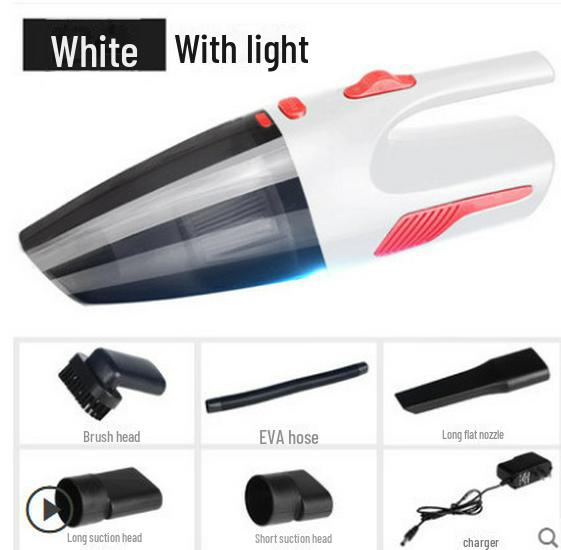 SNJUE 120W Wireless Handheld Car Vacuum Cleaner: Wet/Dry, Built-in Light, Mini Dual-Purpose Vacuum.