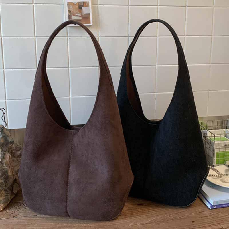 Underarm Bag: Fashionable Korean Retro Casual Large-capacity Single-shoulder Tote Bag