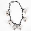 Halloween Skull Head Decor Plastic Realistic Human Skull Figurine for Graveyard Scene Haunted House Bar Home Table Decorations