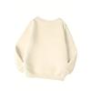 Girls' Round Neck Sweatshirt with Corgi and Bubble Tea Print, Essential for Back-to-School Season, Suitable for Parties