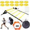 TLXT Adjustable Agility Ladder & Hurdle Trainer