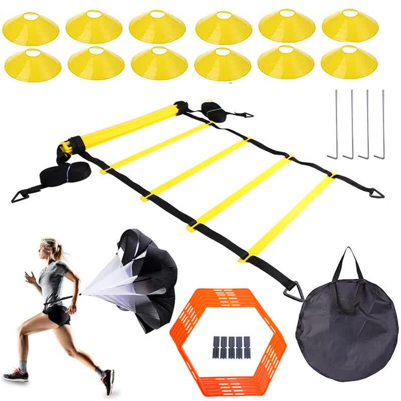 TLXT Adjustable Agility Ladder & Hurdle Trainer