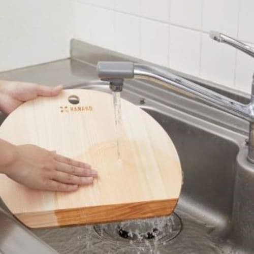 Advance Door HANAKO Shimanto Hinoki D-Shaped 9mm Cutting Board