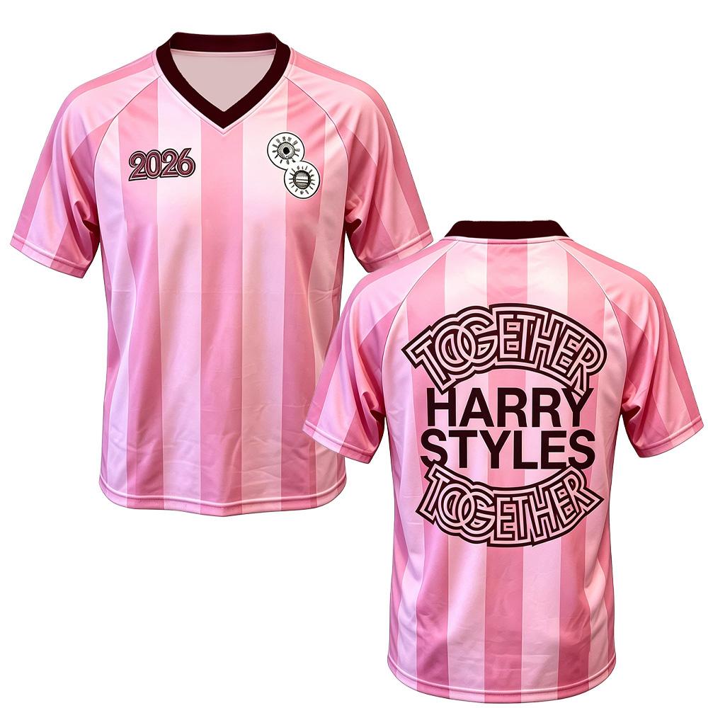 HarryStyles Together Tour Merch Amsterdam Jersey Shirt Fashion Summer V-neck Short Sleeve Unisex Breathable Casual Loose T Shirt