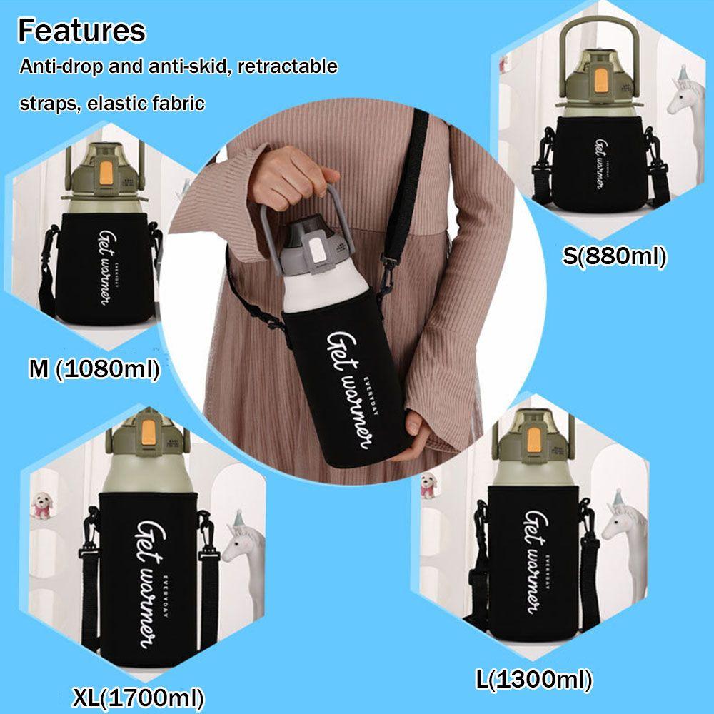 Useful Portable Pouch With Strap Cup Sleeve Water Bottle Cover Water Bottle Case Vacuum Cup Sleeve