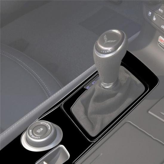 4Pcs Glossy Piano Black Gear Shift Cover Trim For Chevrolet Corvette C7 2014-19