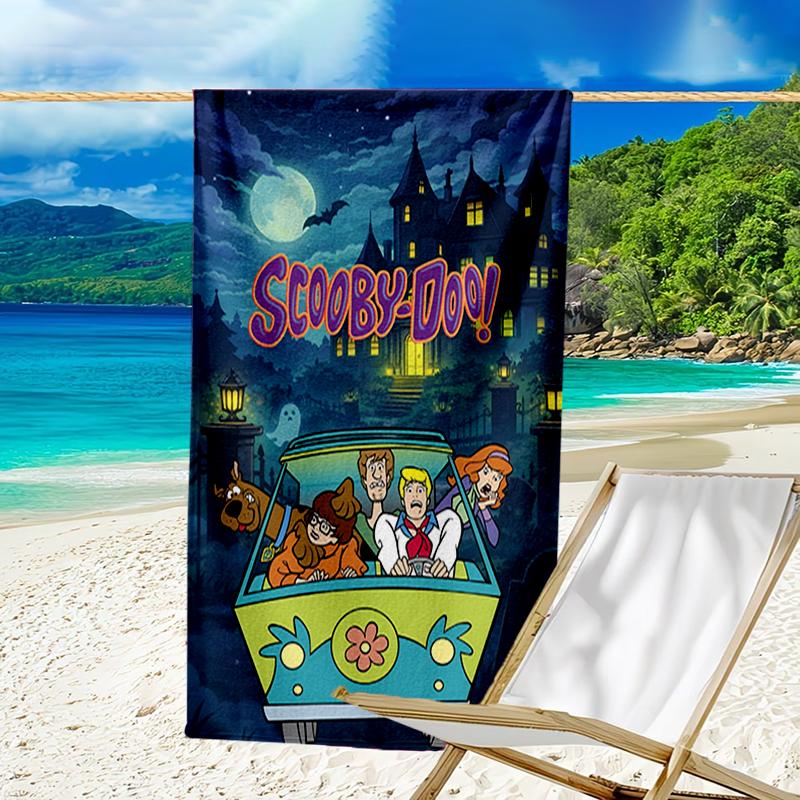 Ultra-Soft Beach Towel with Scooby-Doo Theme,Ideal for Pool - Camping, Diving - Perfect Travel Essential, Vibrant Beach Towel.